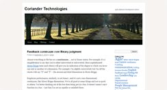 Desktop Screenshot of coriandertech.com