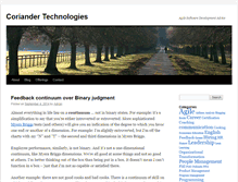 Tablet Screenshot of coriandertech.com